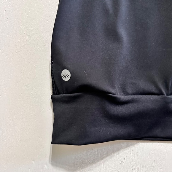 SENITA Athletics WOMENS L Black Mesh Netted Pullover Sports Yoga Gym Hoodie Top - Picture 7 of 9